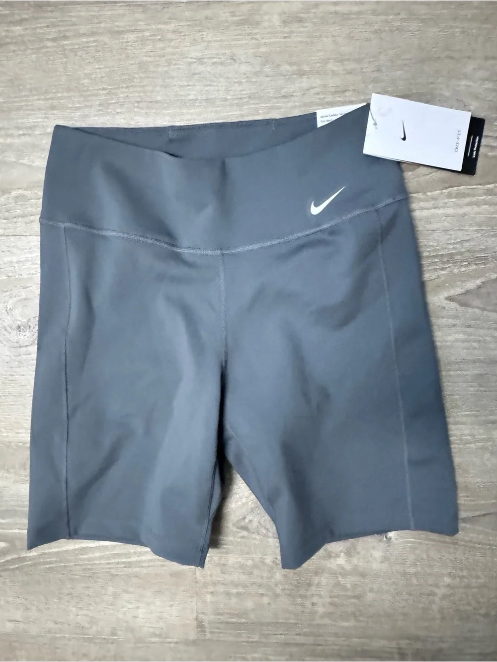 Nike Women's Charcoal Grey High-Rise Bike Shorts